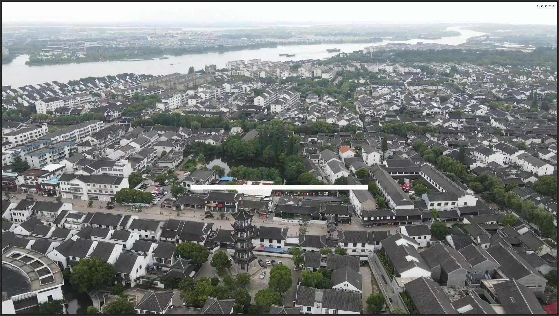 062 江苏 航拍 苏周庄古镇