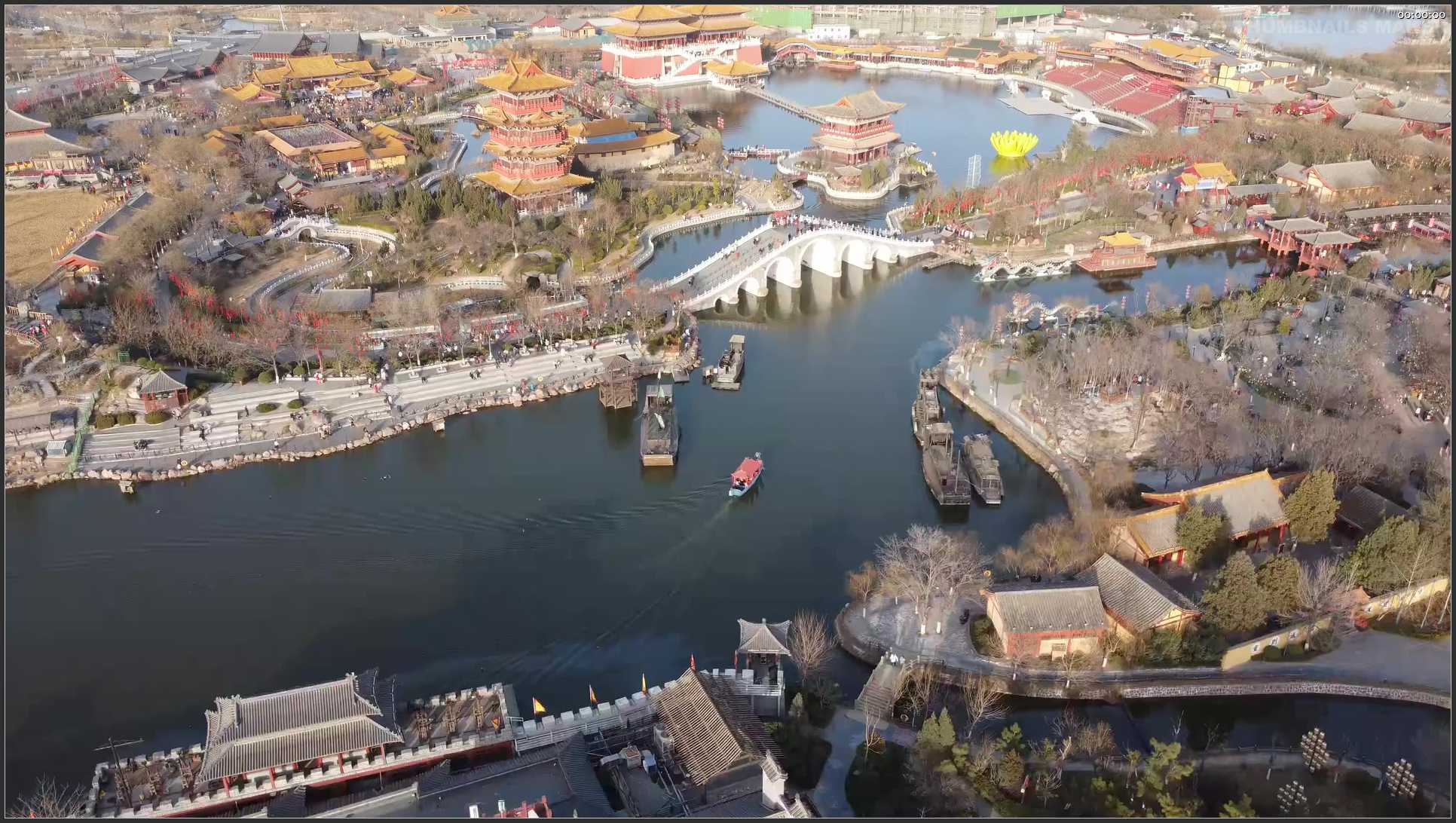 164 河南 航拍 开封清明上河园