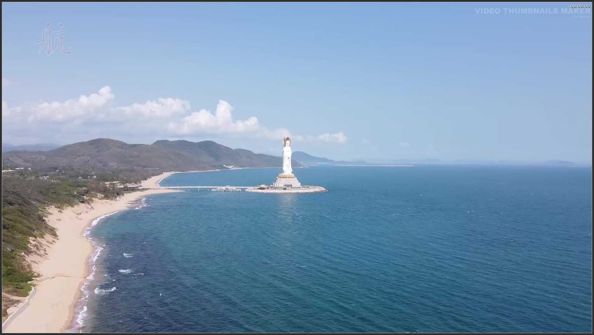 220 海南 航拍 三亚南山海上观音南山寺